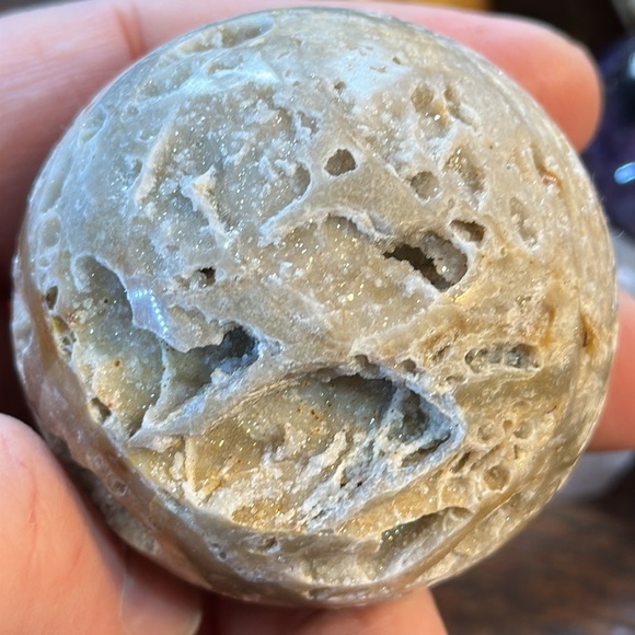 🎄SALE🎄Sphalerite Crystal Sphere With Sparkles! - Picture 3 of 7